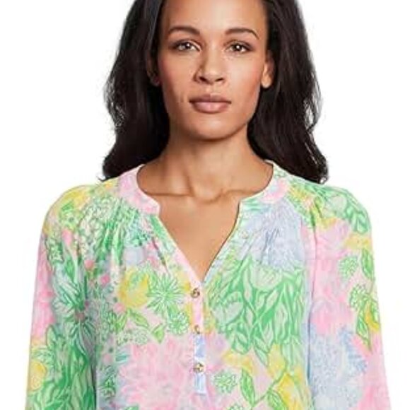 Lilly Pulitzer Tops - Lilly Pulitzer Elsa Top in Bright Multi